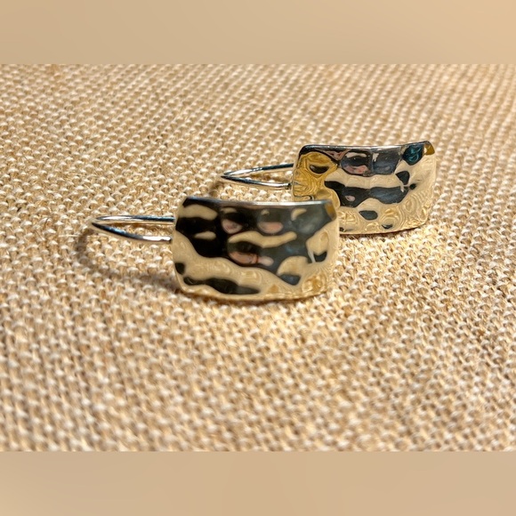 Silpada Hammered Drop Earrings - Picture 3 of 8